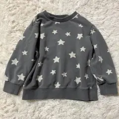 UNIQLO ユニクロ　キッズ　子供服　100cm トレーナー グレー　星