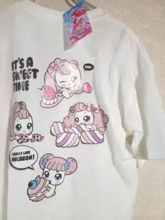 キラキラ　キャッチ！　ティニピン　Tシャツ　Lサイズ　オフホワイト