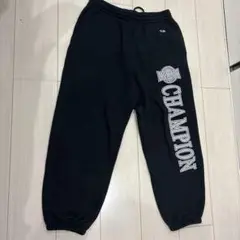 Champion ブラック スウェットパンツ M