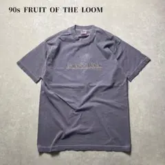USA製 FRUIT OF THE LOOM ジャクソンホール刺繍Tシャツグレー