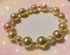 ブレスレット ゴールドカラーパール
