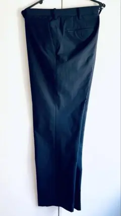 【美品】ユニクロ 感動パンツ コットンライク ネイビー(裾上げあり)