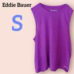 希少✨Eddie Bauer 【s】ノースリーブ Tシャツ パープル