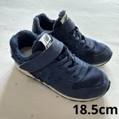 New Balance ネイビー スニーカー ファー付き
