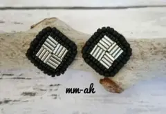 再販♡14　モード系刺繍ピアス