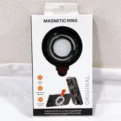 超強磁力 両面マグネット式 スマホリング MagSafe対応 360度回転