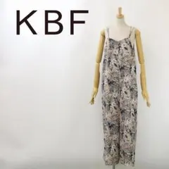 B6890■新品■KBF ウォッシャブル リゾート柄 サロペット One