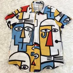 Manifinity 総柄シャツ ポリシャツ　派手