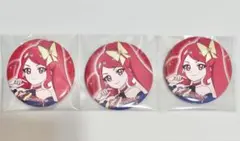 ひみつのアイプリ アイプリ サクラ プリズムストア 缶バッジ 3点セット