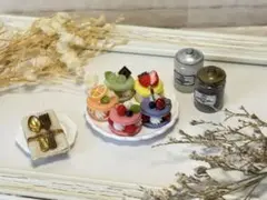 ミニチュアスイーツ♡マカロン5個セット♡トゥンカロン♡樹脂粘土♡ケーキ