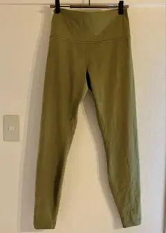 Lululemon ハイウエスト ヨガパンツ オリーブグリーン