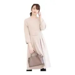 ウエストベルトフレアワンピース MK ミッシェルクラン