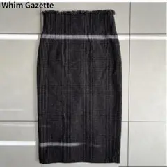 Whim Gazette タイトスカート グレンチェック