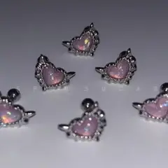 当日発】可愛いハート型オパール♥悪魔軟骨ピアス18Gボディピアス2way(1点