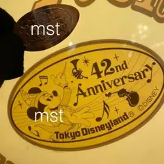 ディズニーランド スーベニアメダル 42周年 ミッキー フィルハーマジック