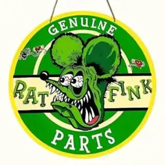 ラットフィンク Rat Fink R.F. 木製看板 アメリカン雑貨 ガレージ