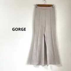 GORGE スエード風 フレアパンツ ベージュ サイズF