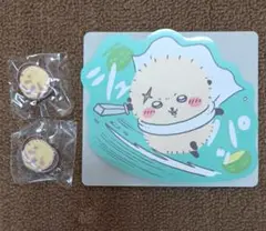 ちいかわ ラッコ ダイカットステッカー おおきい ちいかわらんど ピンバッジ3