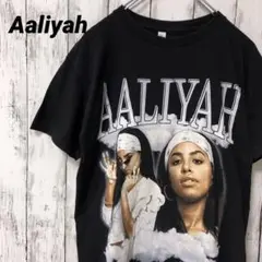 C2070 Aaliyah グラフィック Tシャツ ブラック 海外古着