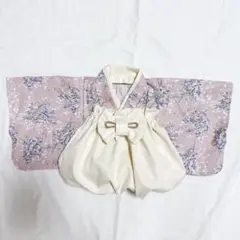 ベビー袴　ハンドメイド　70〜100 百日祝い　袴ロンパース　きなり袴
