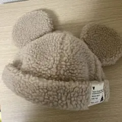 ディズニー ボア キャップ ミッキー モコモコ ベージュ