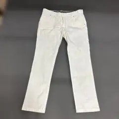 ホワイト ストレートパンツ LLサイズ