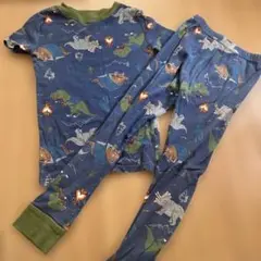 恐竜柄 キッズパジャマ上下セット