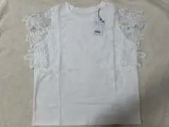 刺繍入りホワイトTシャツ Mサイズ
