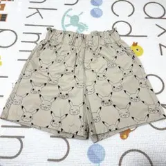 【美品】H&M ポケモン ピカチュウペーパーバックショートパンツ 女の子150