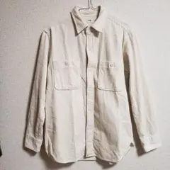 UNIQLO　コーデュロイシャツ　ホワイト　白　M