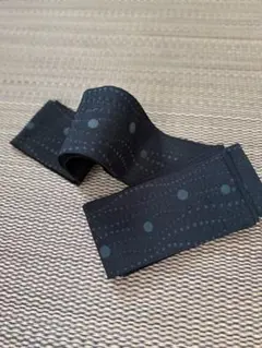 お値下げ 水面ドット模様の黒い角帯