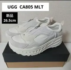 新品 UGG スニーカー 26.5cm 白 厚底 ファスナー zip