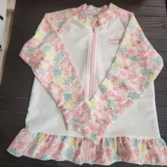 【美品】花柄ラッシュガード120㎝