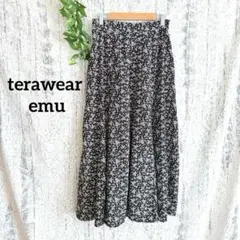 美品♥️ 【terawear emu 】 ロングフレアスカート ポタニカル