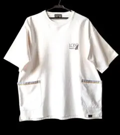 ペンドルトン×ニコアンド Tシャツ サイドポケット ゆったりLサイズ アイボリー