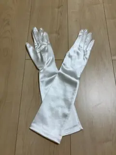 ホワイトサテン ウェディンググローブ