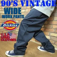 PC1-698【90’s USA古着 Dickies】メキシコ製 ワークパンツ