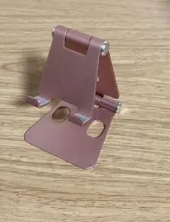 アルミ製スマホスタンド 折り畳み式スタンド ピンク
