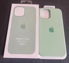 新品未開封の純正iPhone 12/12 Pro シリコンケース ミントグリーン