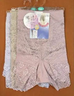 風花LLサイズレース付1分丈ショーツ 3色セットGSIクレオス