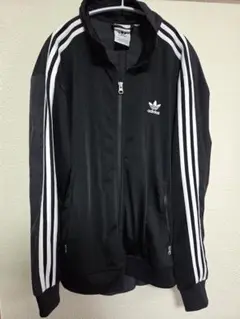 adidas ブラック ジャージ トラックジャケット