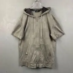 ブラックレーベルクレストブリッジ 半袖 フーデッド ジャケット チェック グレー