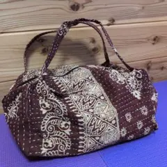 新品未使用！インドの刺し子　バック
