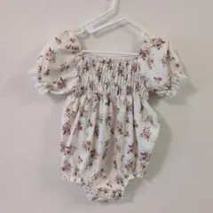 ロンパース 花柄 サイズ80