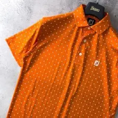 美品 フットジョイ FootJoy 半袖 ポロシャツ メンズ L 抗菌 吸汗速乾