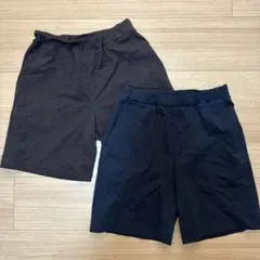 ユニクロ　ドライ　ハーフパンツ　140センチ　２枚セット