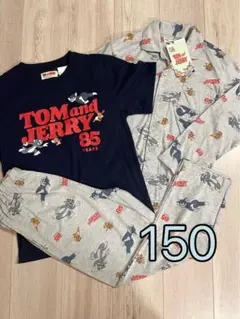 85周年 トムとジェリー パジャマ ルームウェア 3点セット 半袖 長袖 150