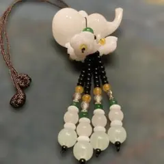 翡翠風の飾り　縁起物　風水　中国