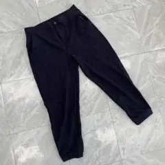 ユニクロ テーパードパンツ ブラック ウエストゴム Lサイズ シンプル