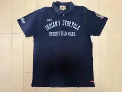 Indian Motocycle ポロシャツ M ネイビー